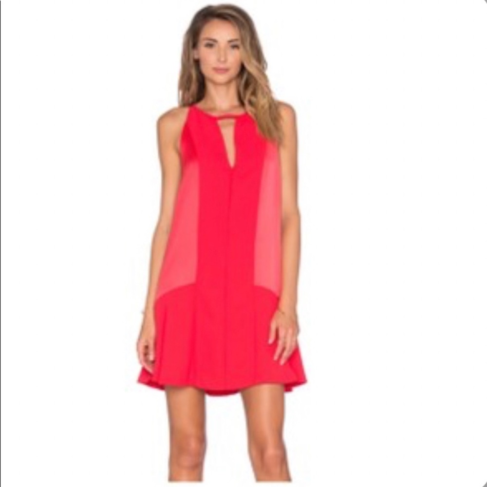 Parker Red Ronan Dress Size Small
